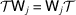 [{\cal T}\hbox{\sf W}_{j} = \hbox{\sf W}_{j}{\cal T}]