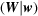 [({\bi W}| {\bi w})]