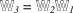 [\specialfonts{\bbsf{W}}_{3} = {\bbsf{W}}_{2} {\bbsf{W}}_{1}]
