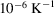 [10^{-6}\;\hbox{K}^{-1}]