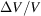 [\Delta V/V]