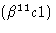 $(\beta^{11}c1)$