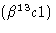 $(\beta^{13}c1)$