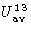 $U^{13}_\mathrm{av}$