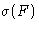 $\sigma(F)$