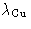 $\lambda_\mathrm{Cu}$