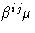 $\beta^{ij}\mu$