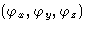 $(\varphi_x, \varphi_y, \varphi_z)$