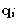 $\mathbf{q}_i$